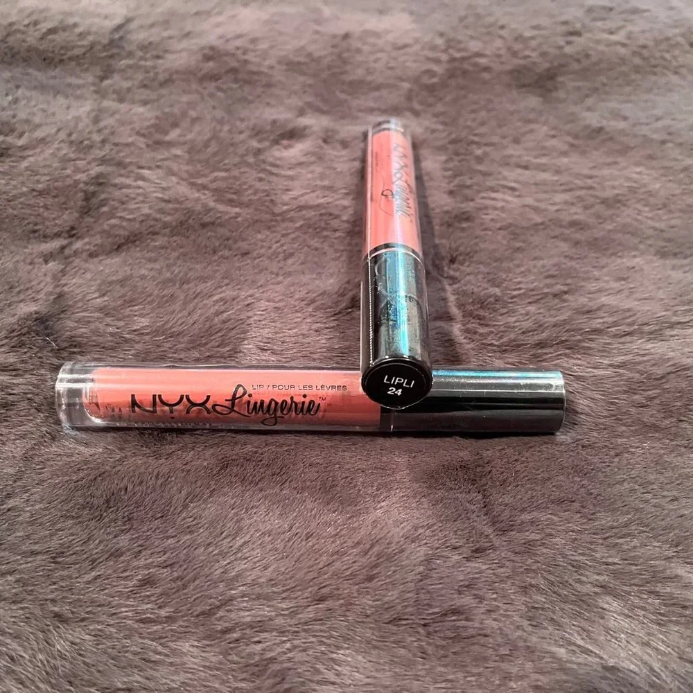 Two (2) NYX Lip Lingerie Lasting Lightweight Matte Liquid Lipstick -Cabaret Show